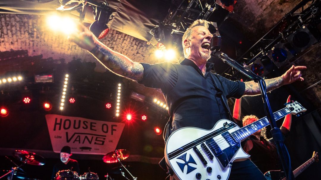 A shot of Metallica at House Of Vans