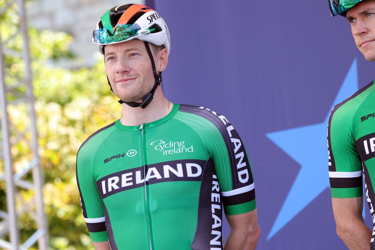 Sam Bennett returned to racing at the European Championships in Trento 