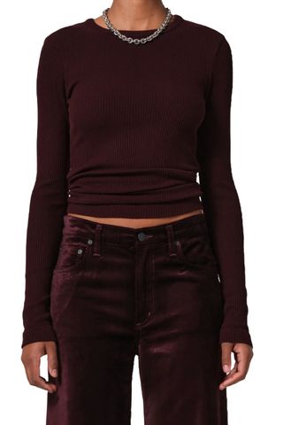 Bina Rib Crewneck Sweater