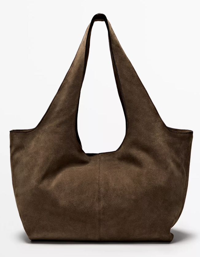 Massimo Dutti, Split Leather Maxi Tote Bag