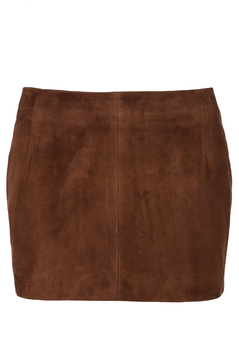 Nour Hammour, Avery Suede Miniskirt