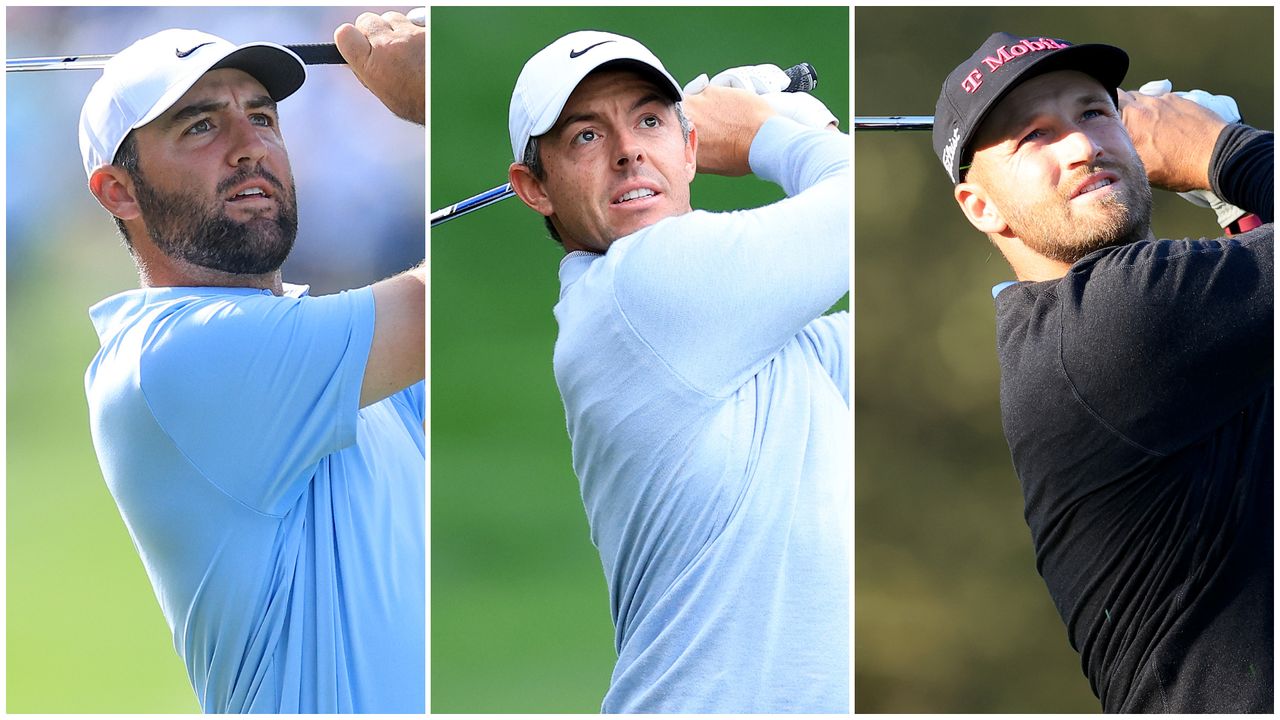 Scottie Scheffler, Rory McIlroy and Wyndham Clark