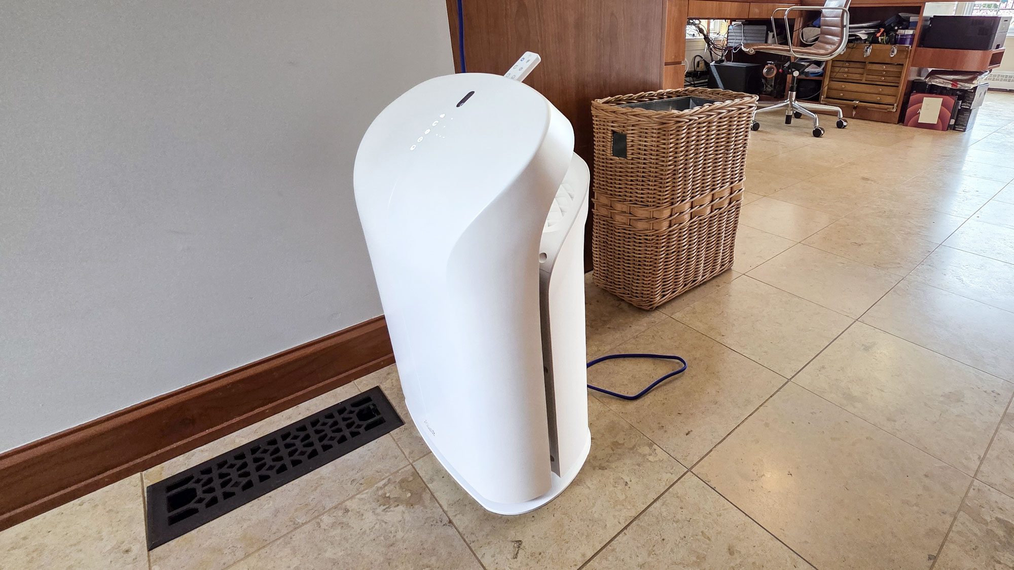 Rabbit Air BioGS 2.0 Air Purifier on tiled floor