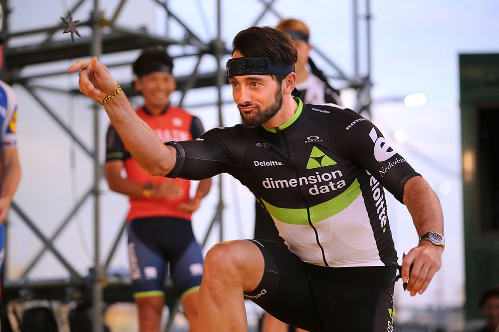 Nathan Haas seems confident of his ninja star skills