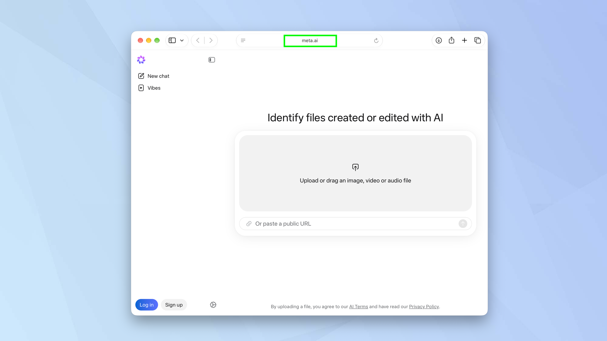 Find out if images have been created by Meta AI
