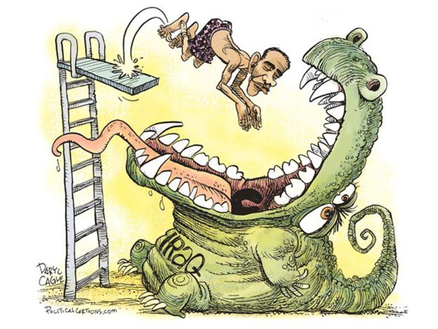 Obama cartoon Iraq