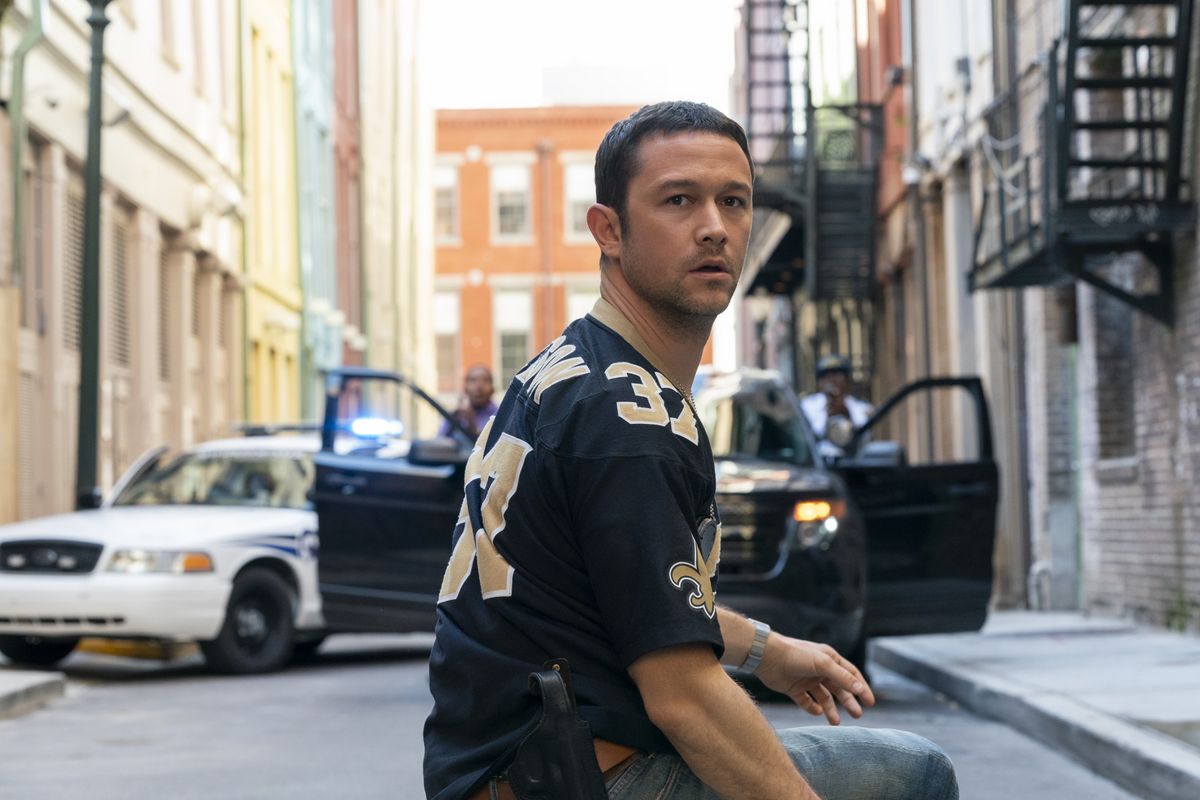 Joseph Gordon Levitt as Frank in Project Power on Netflix.