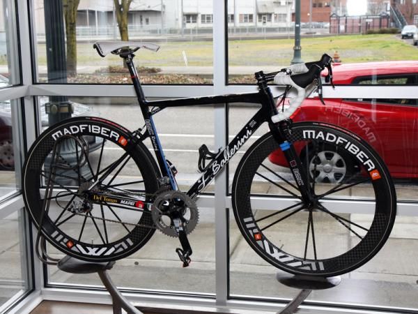 Underneath the Franco Ballerini tribute livery lies a standard BMC SLR01 TeamMachine.