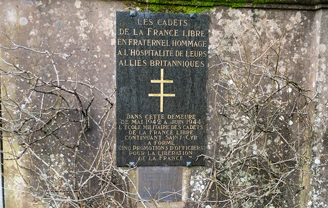 Free French monument at Ribbesford House