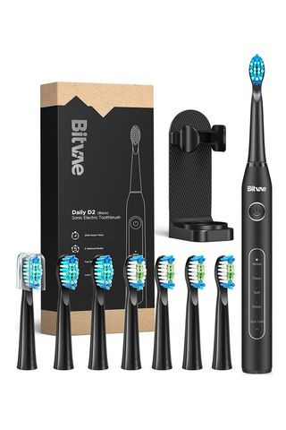 black electric toothbrush