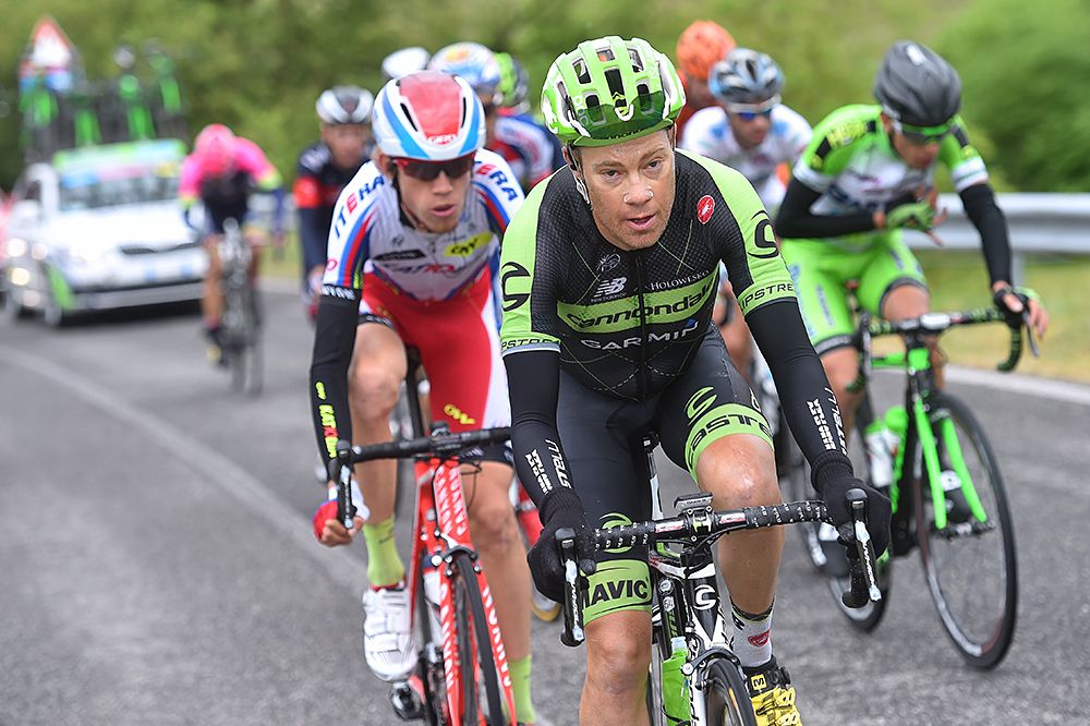 Tom Danielson (Cannondale-Garmin) was in the large breakaway on stage 8 at the Giro d'Italia