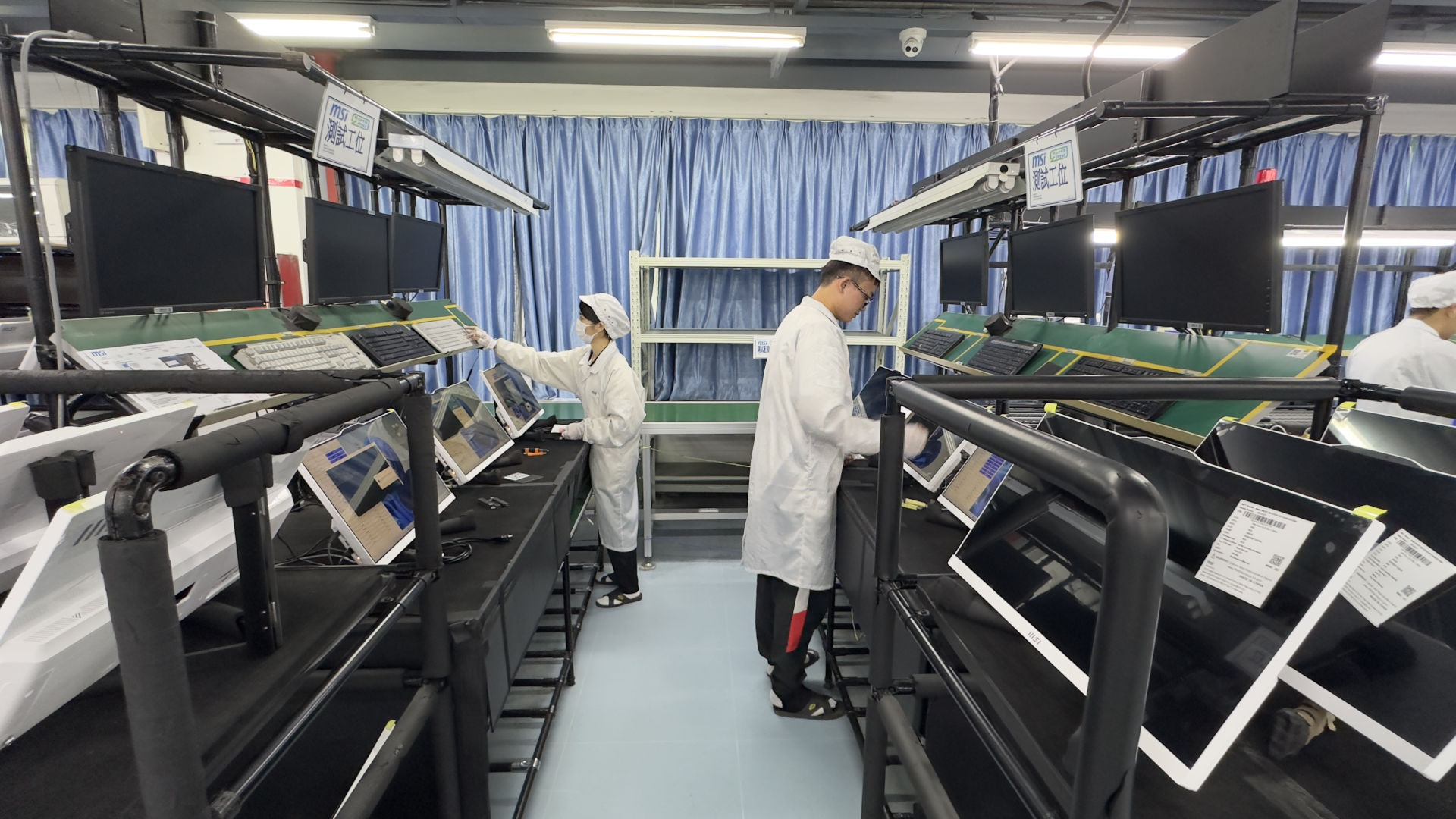 A photo of MSI Shenzhen motherboard manufacturing facility