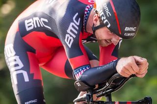 Taylor Phinney en route to winning the 2016 USA Cycling pro time trial championship.