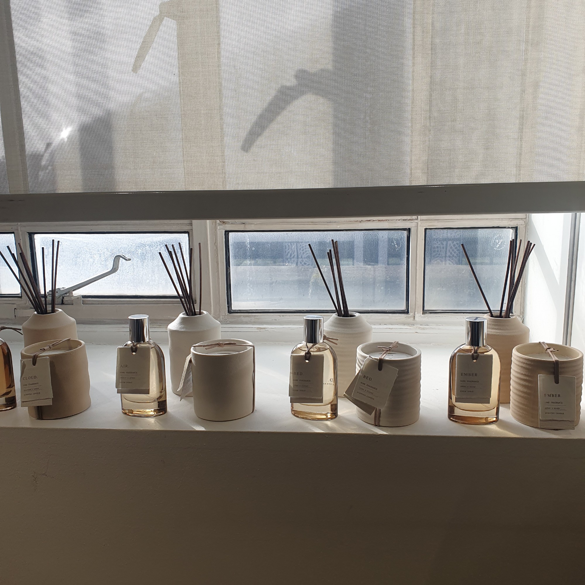 Marks & Spencer's new ceramic range of reed diffusers and scented candles at the brand's press preview