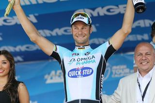 Tom Boonen (Omega Pharma-QuickStep) took second in the day's sprint finish.