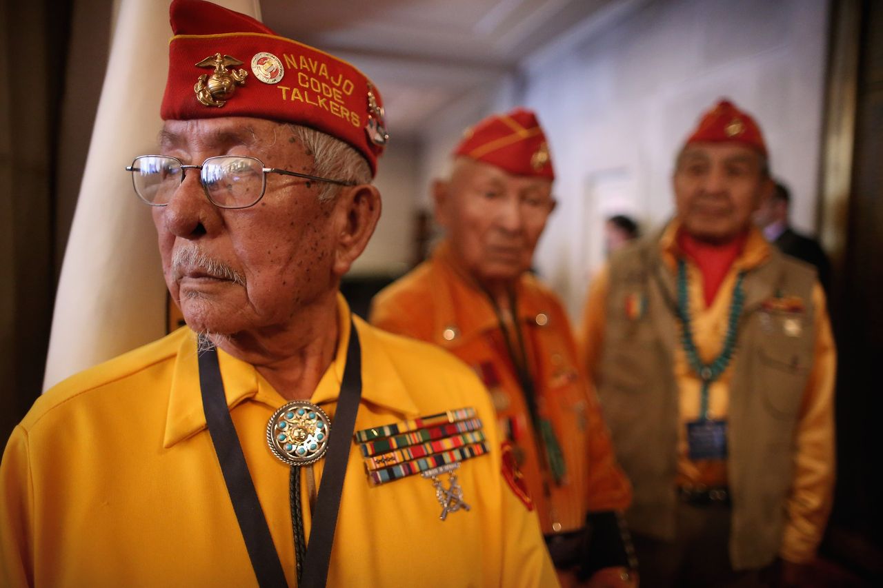 Members of the Navajo Code Talkers Association