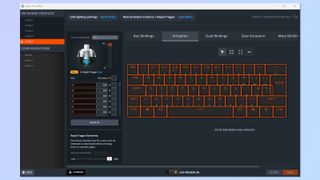 A screenshot of the SteelSeries GG app being used to customize the Apex Pro Mini
