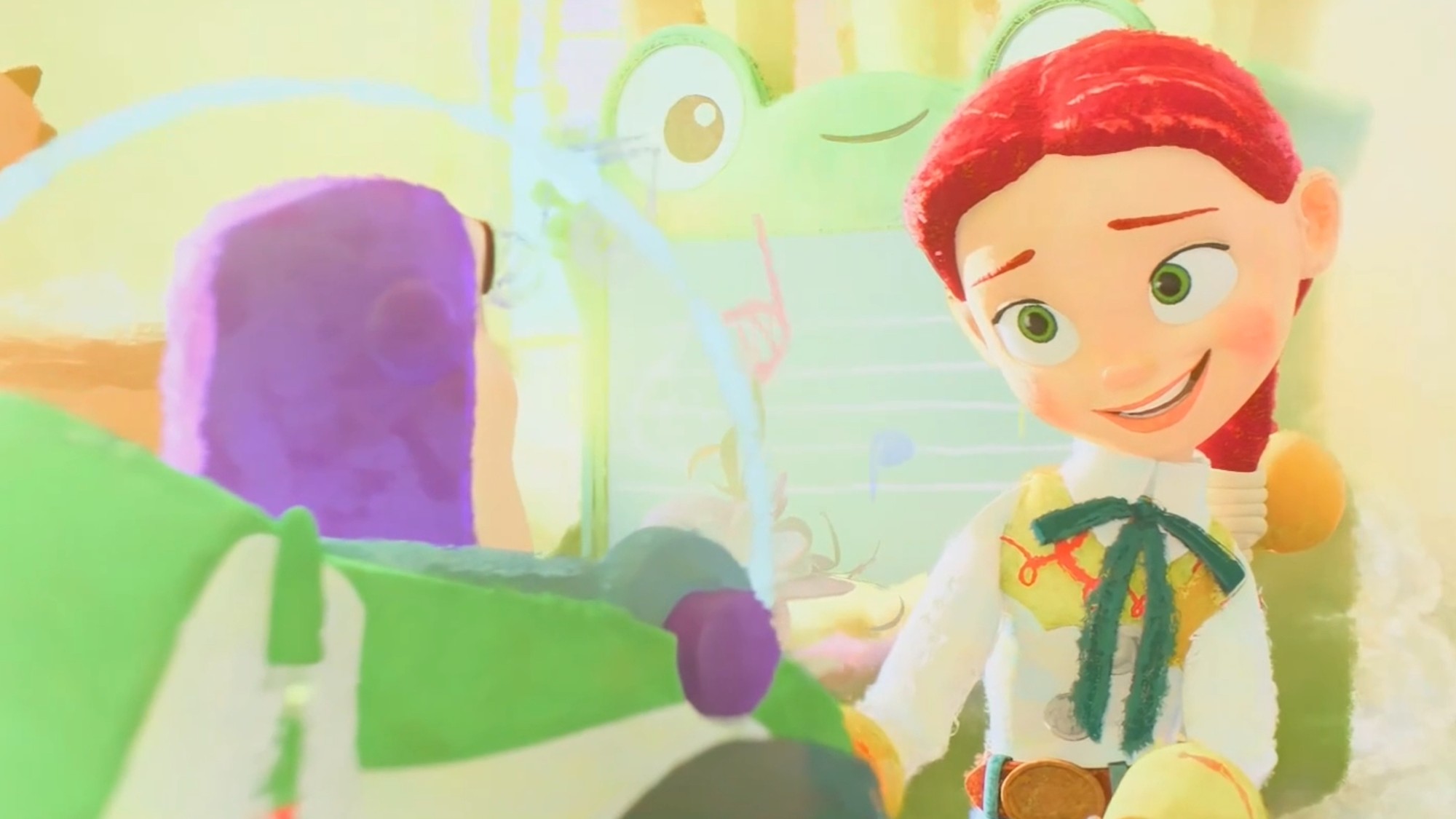 Buzz Lightyear and Jessie marrying in Toy Story 5.