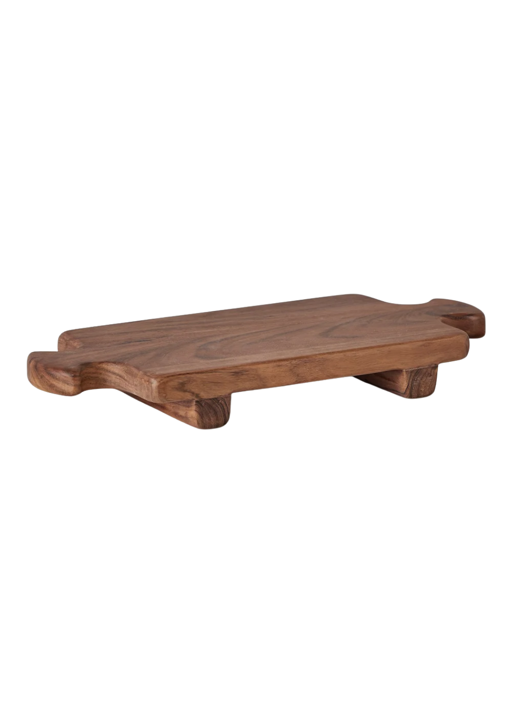 Normandy Wood Riser Footed Tray, Medium