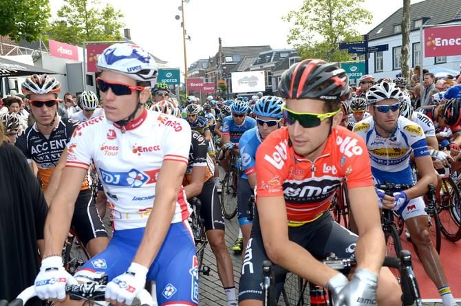 Arnaud Demare (FDJ) and Taylor Phinney (BMC)