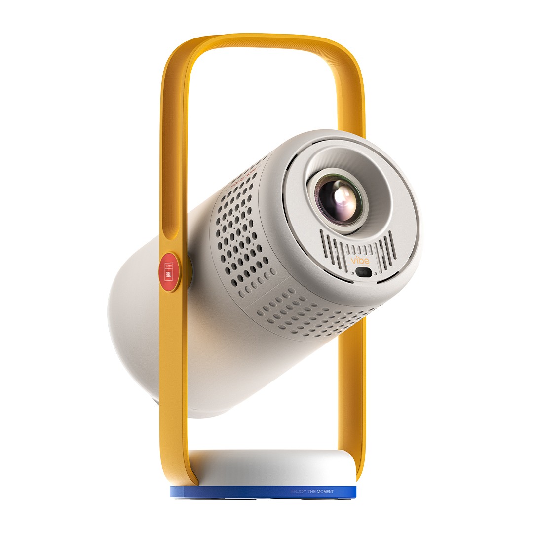 A press image of the Xgimi Vibe One projector with the VB-Blue Spark colour