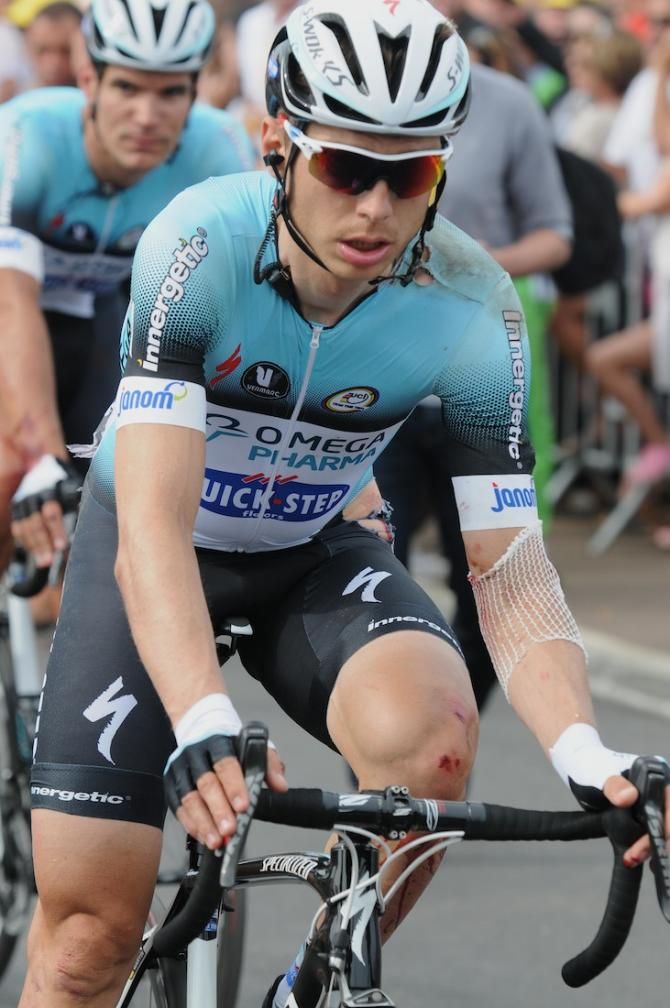Martin's left hip, arm and leg looked painful