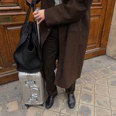 Influencer with luggage