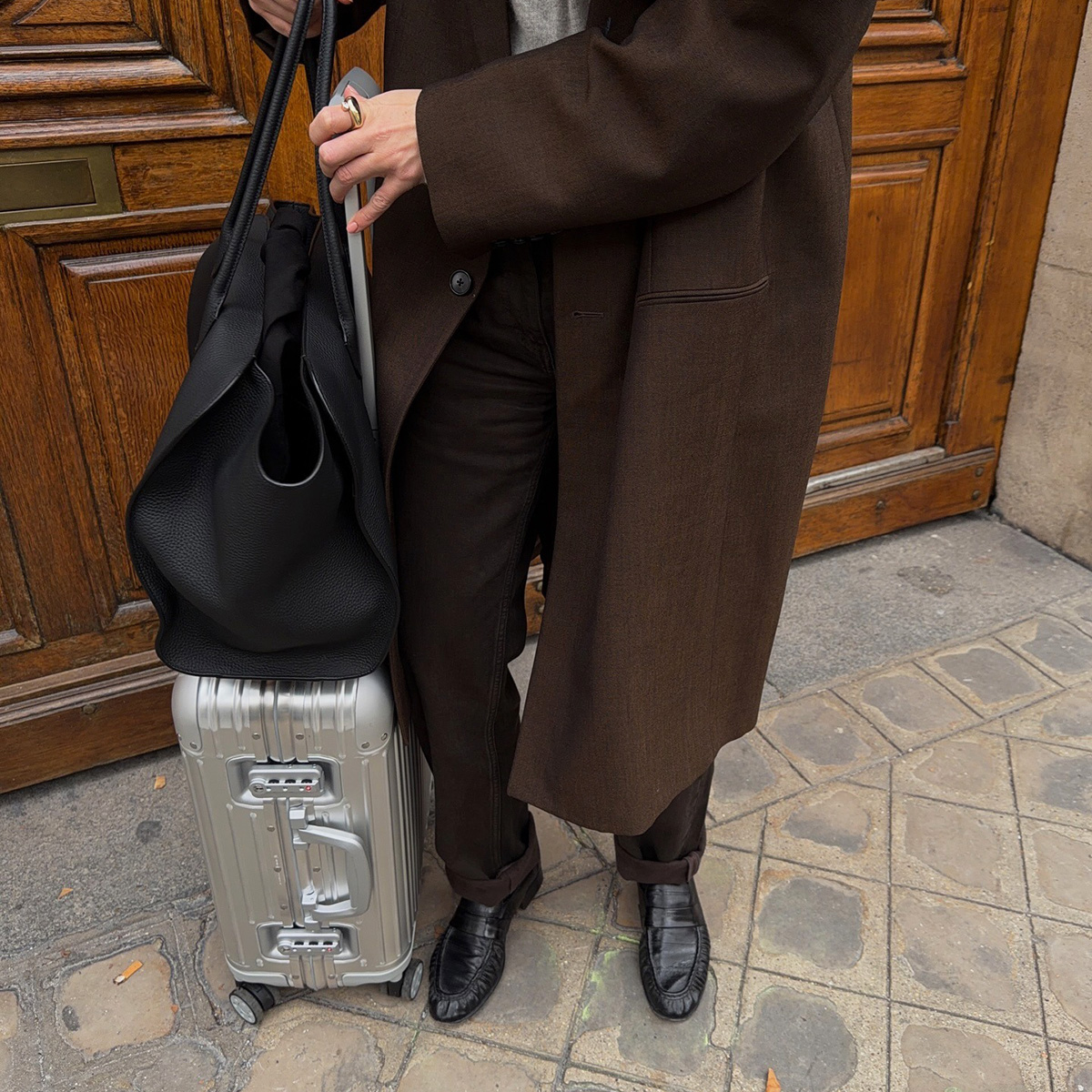 Influencer with luggage