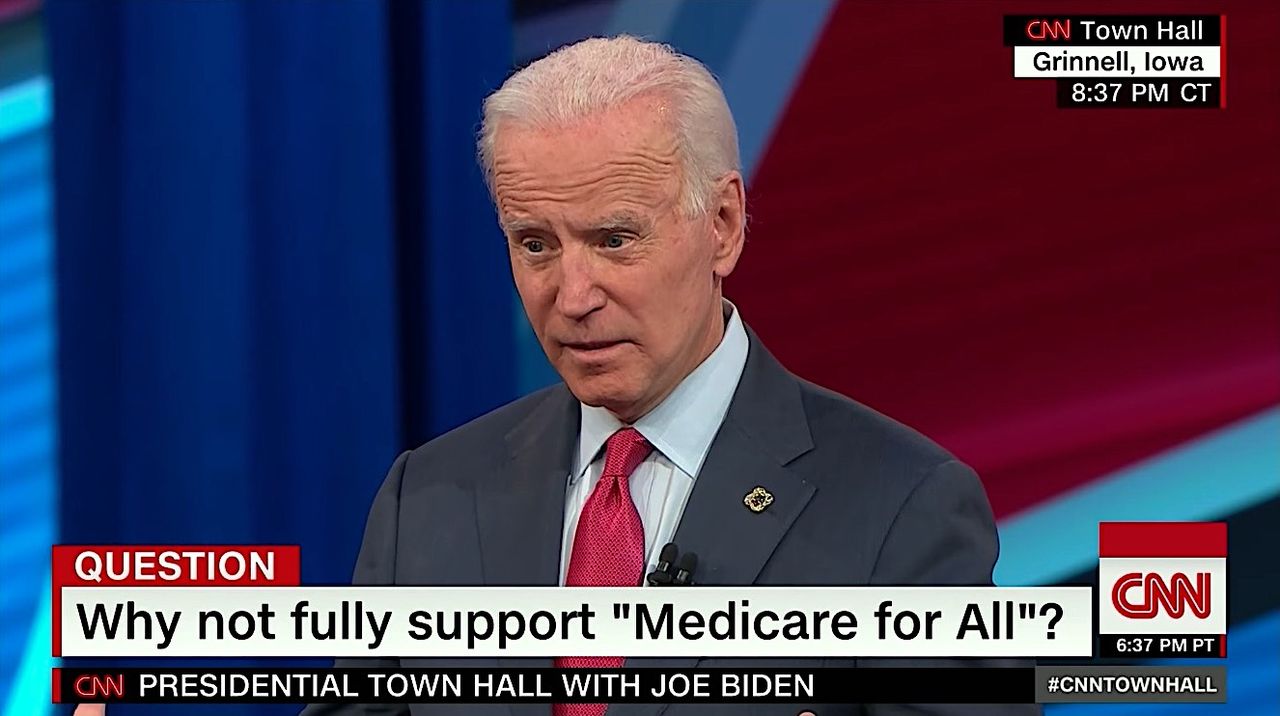 Joe Biden attacks Elizabeth Warren on CNN