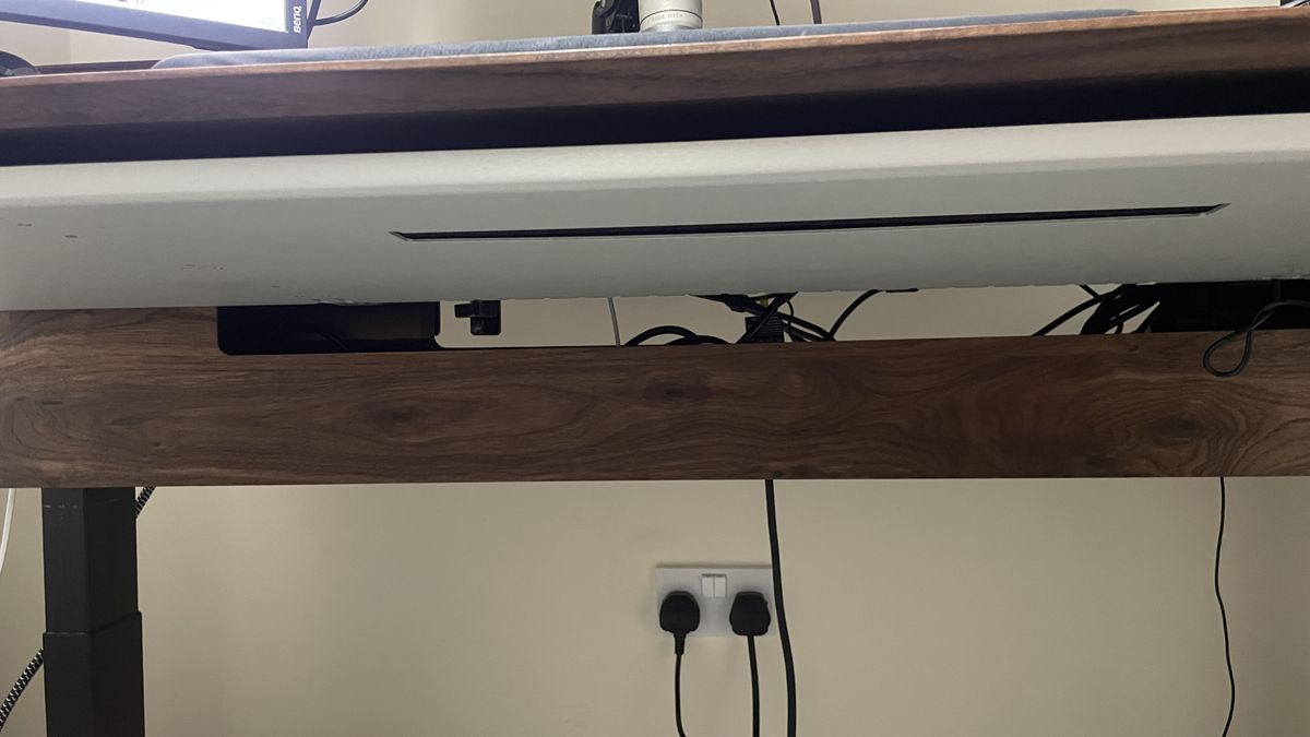 A walnut Grovemade desk