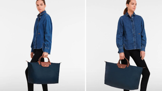 Longchamp’s foldable and chic Le Pliage Original S travel bag