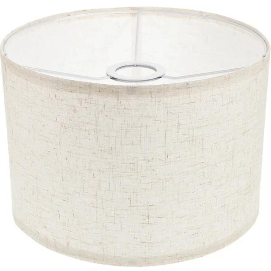 A natural linen lampshade