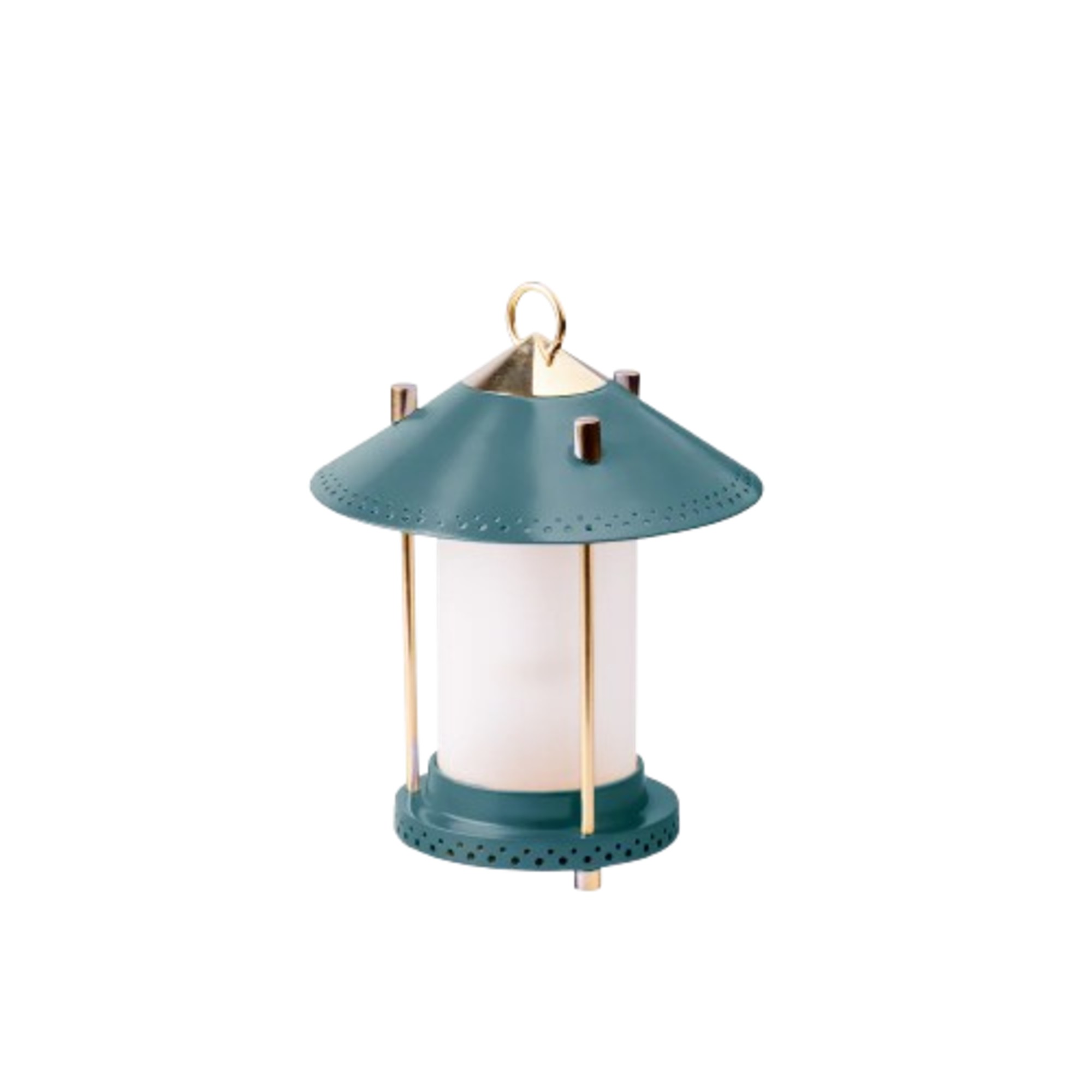 Pooky x Novogratz smaller stefan rechargeable lantern in denim