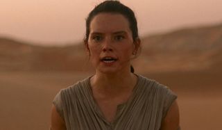 Rey looking frustrated Star Wars