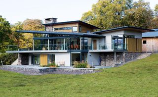 A Steel Frame and Stone Home