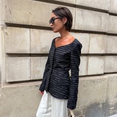 french woman wearing a blazer