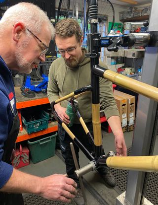 Kate Strong's bamboo bike