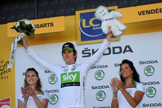 Geraint Thomas, best young rider, Tour de France 2011 stage two TTT