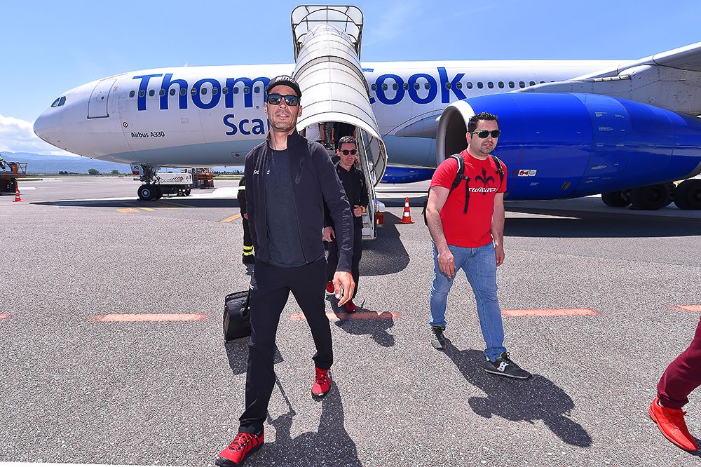 Manuel Quinziato arrives in Italy during the first rest day of the 2016 Giro d'Italia