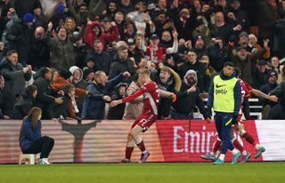Middlesbrough’s Josh Coburn celebrates
