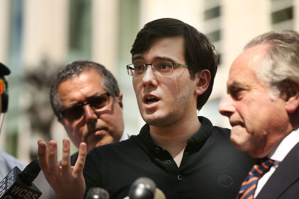 martin shkreli in a polo shirt