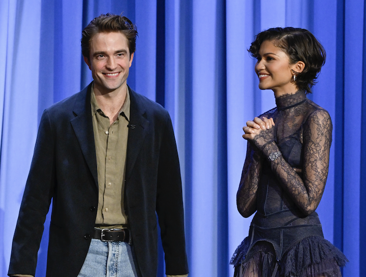 Zendaya went on 'The Tonight Show Starring Jimmy Fallon' in a lacy, lingerie-inspired &amp;quot;something blue&amp;quot; dress