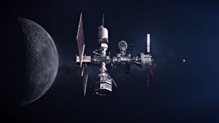 An artist's conception of the Gateway space station.