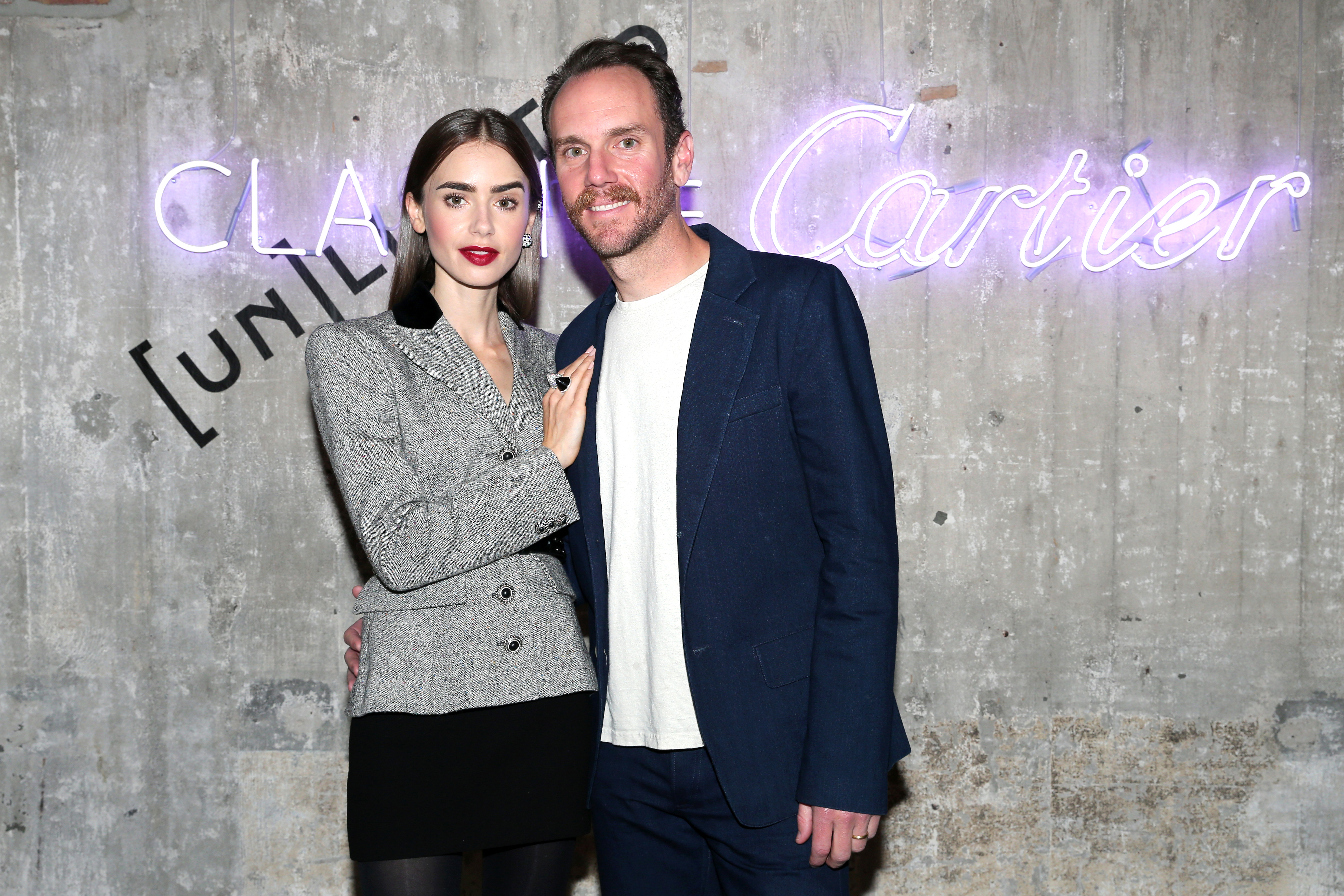 wedding - Lily Collins and Charlie MacDowell