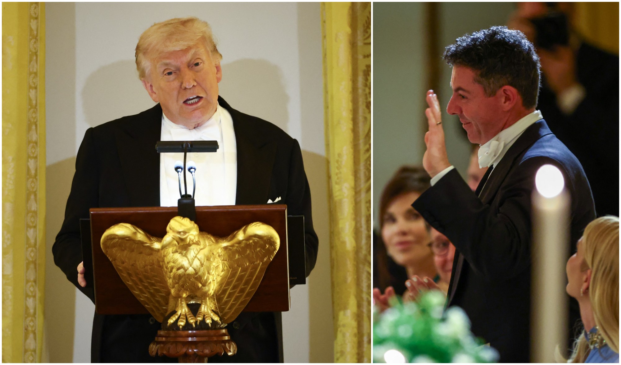 Donald Trump mentions Rory McIlroy while making a speech at the White House state banquet for King Charles and Queen Camilla of the UK