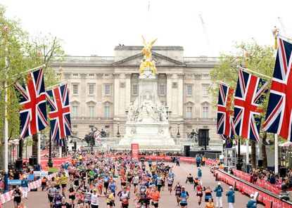 London Marathon runners.
