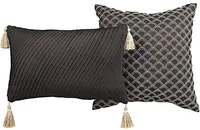 Lionel Richie Home Lifestyle Decorative Pillows, Black/Gold - 2 Pack for $40, at Amazon