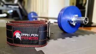 A photo of the DarkIron Fitness weight lifting belt