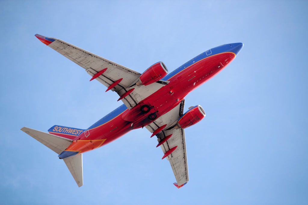 A Southwest plane. 