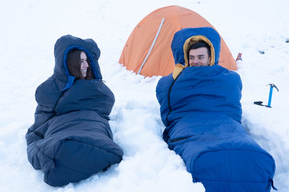 Made with materials used by NASA, this sleeping bag claims to work